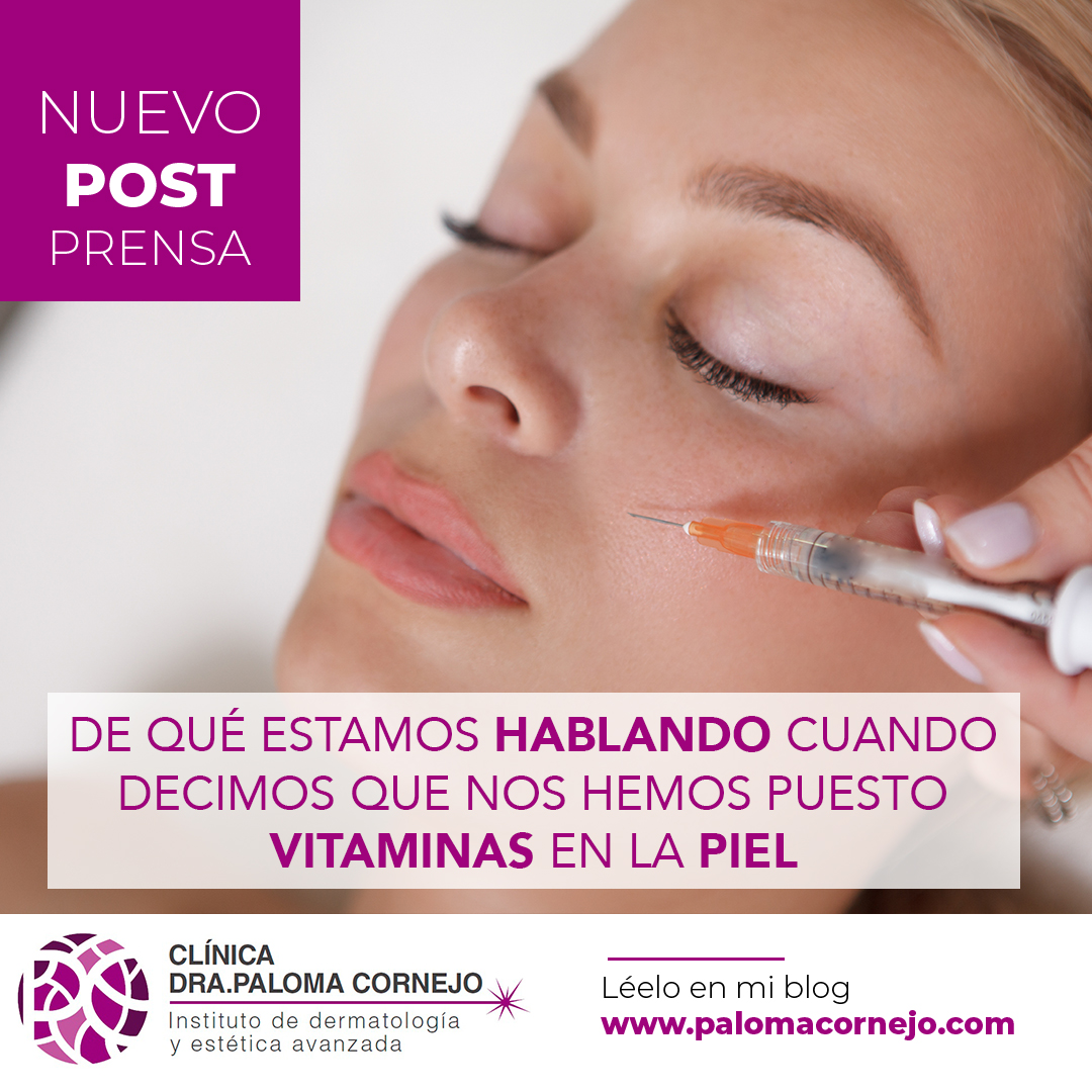 ¿De qué estamos hablando cuando decimos que nos hemos puesto vitaminas en la piel?