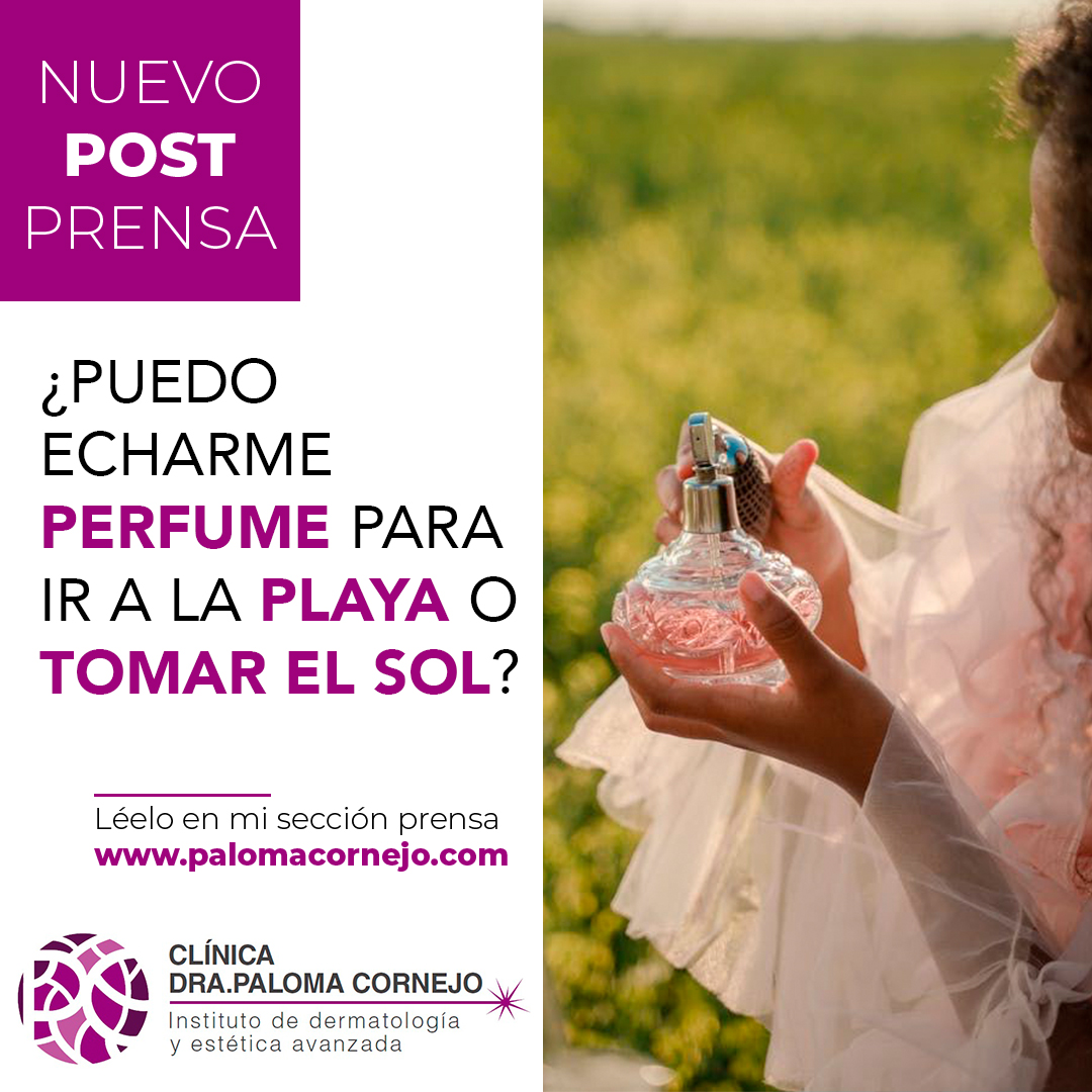 ¿Puedo echarme perfume para ir a la playa o tomar el sol?